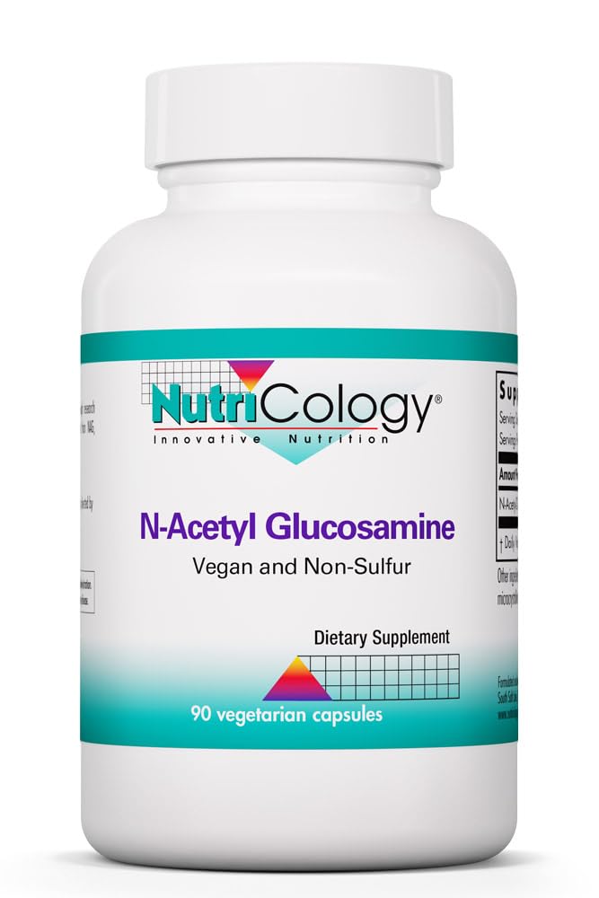 Nutricology Group N-Acetyl D-Glucosamin 500mg - NAG Suplement, Gabungan Sulcosamine, Gabungan Kesehatan Formula, Motility Activator, Vegan, Non-Sulfur, Vegetarian Capsules - 90 Count