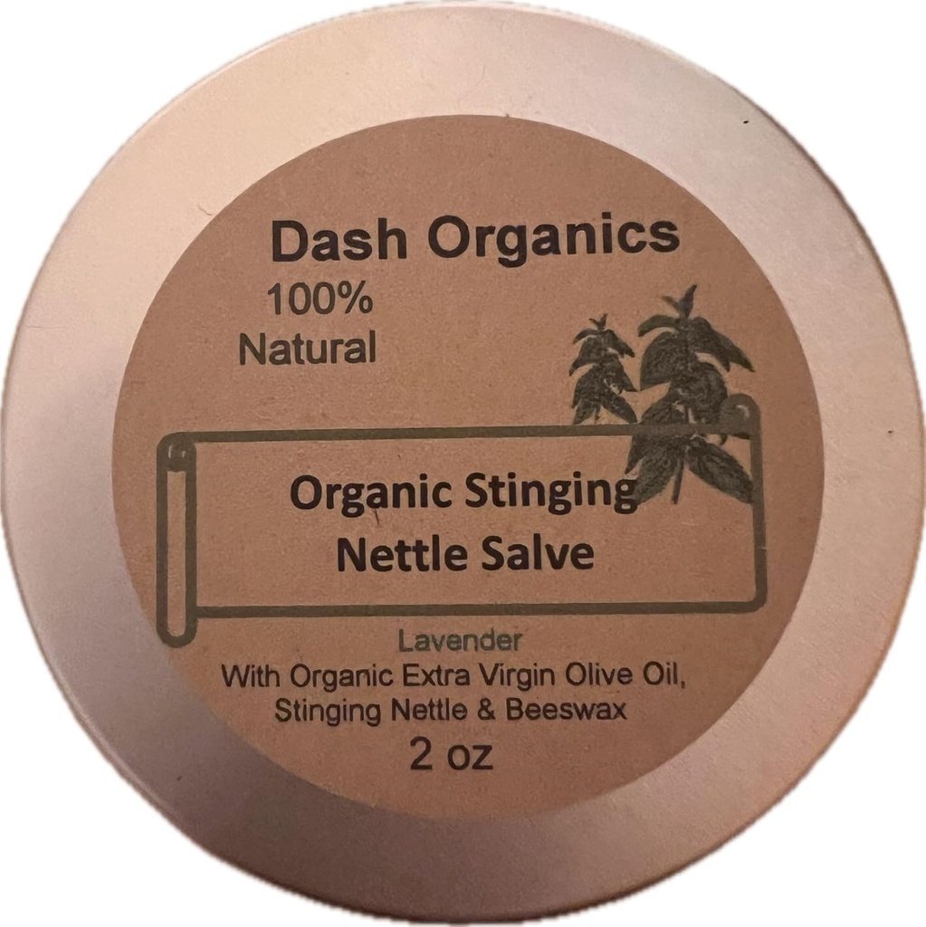 Penyembuhan Organik Menjunjung Nettle Salve dengan Lavender Esvender Oil 124; Nettle Overn4; One Nettle Balm 2oz