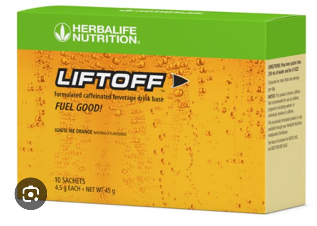 Herbalife Nutrection LiFTOFF Energy Stick Packs -Lemon- Lime Blast - Instant Drink for Natural Boost of Energy, Clears Minds, improve concentraction, 30 Count (30 Packs), Green Leme-Lime Blast