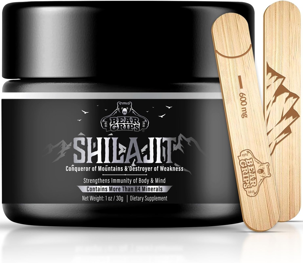 Shilajit Pure Himalaya Organik - Murni Himalaya Shilajit Suplemen - asli Shilajit untuk Men Pure Shilajit Resin dengan 85 + Trace Minecies dan Fulvic Acid, Dukung Metabolisme & Imune System - 30g