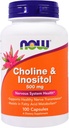 Sekarang Foods Now Foods, (3 Pack) Choline & Inositol, 500 mg, 100 Capsules