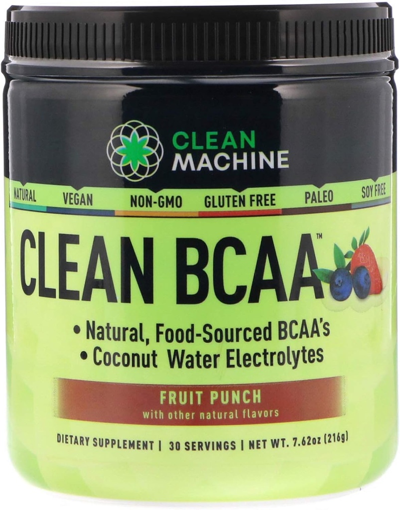 Mesin Bersih BCAA Fruit Punch Powder, 30Count