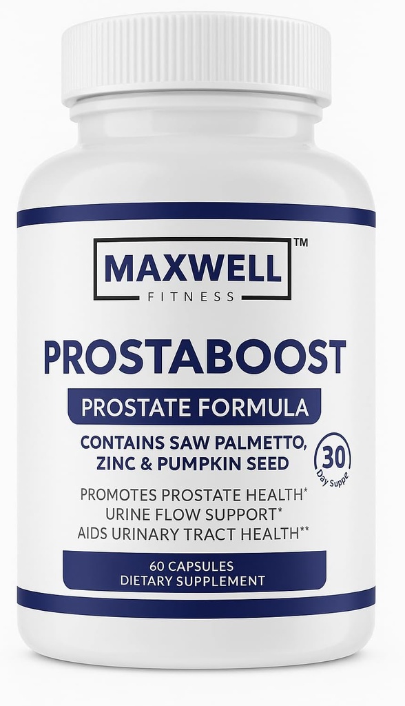 Prostature for Men Boost Men 's Prostate Support with Saw Palmetto, Zinc, Selenium & 19 Herbs