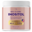 QSTA Myo- Inositol & D-Chiro Inositol Suplemen Perempuan 4100mg (40: 1 Rasio) - 9-in- 1 Hormonal & Metabolic Dukungan dengan PCOS Multivitamin. Inositol Powder Suplemen untuk keseimbangan Hormone