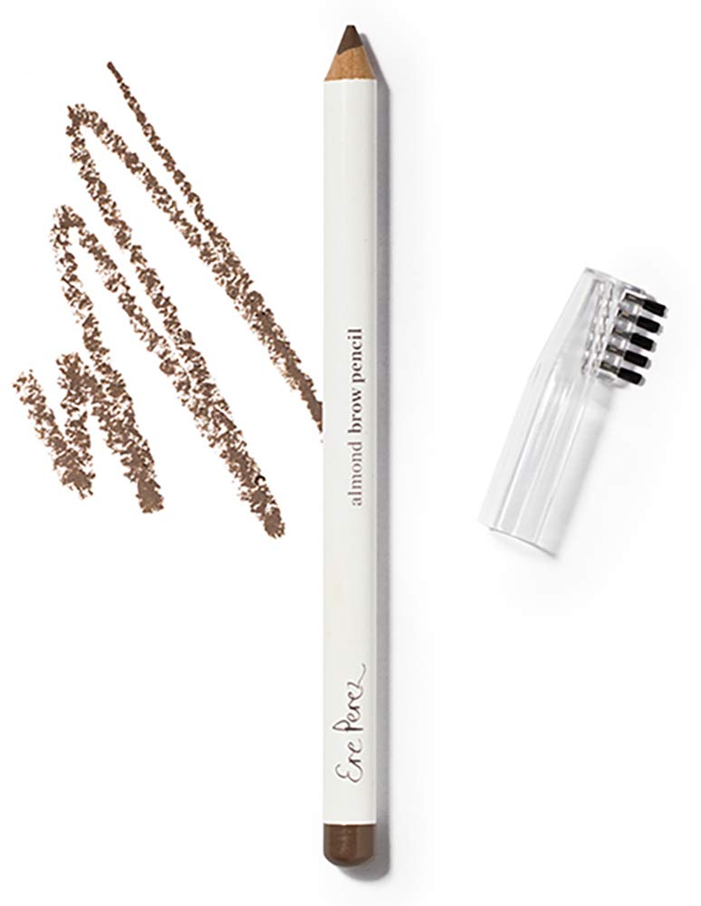 Ere Perez - Natural Almond Eyebrow Pencil 124; Supports Growth, Long- Lasting, Penutupan penuh 124; Coconut Oil + Vitamin E 124; Vegan, Cruelty- Clean (Sempurna, 0.04 oz 124; 1.1 g)