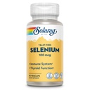 SOLARAY Selenium 100 mcg Tambahan Perempuan & Pria - Selenium 100mcg Capsules, Thyroid & Imune Kesehatan Dukungan, Yeast Free, L Selenomethionine, Antioksidant Dukungan, Vegan 90 Caps