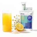 Sleep Aid Powder - Calming Drink for Deep Sleep with Lipomal Saffron, Magnesium & PharmaGABA Melonabi- Free Natural Suplemen Bebas untuk Mengurangi Stres dan Impreve Sleep Quality Chamomile Lemonade 28 Sticks