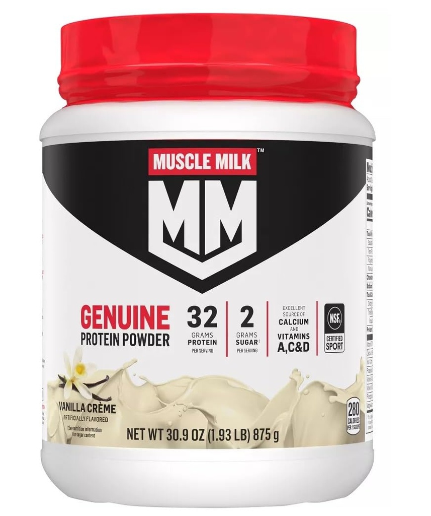 Muscle Milk Lean Muscle Vanilla Creme Protein Powder, 1.93 Pound (Paket 1)