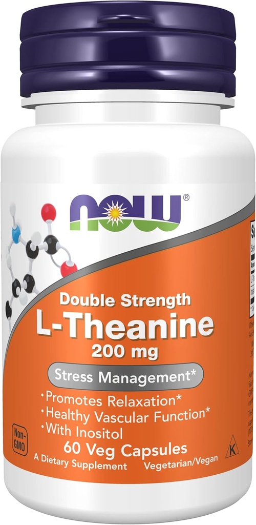 Sekarang Foods: L- Theanine Stress Management 200 mg, 60 caps (2 Pack)