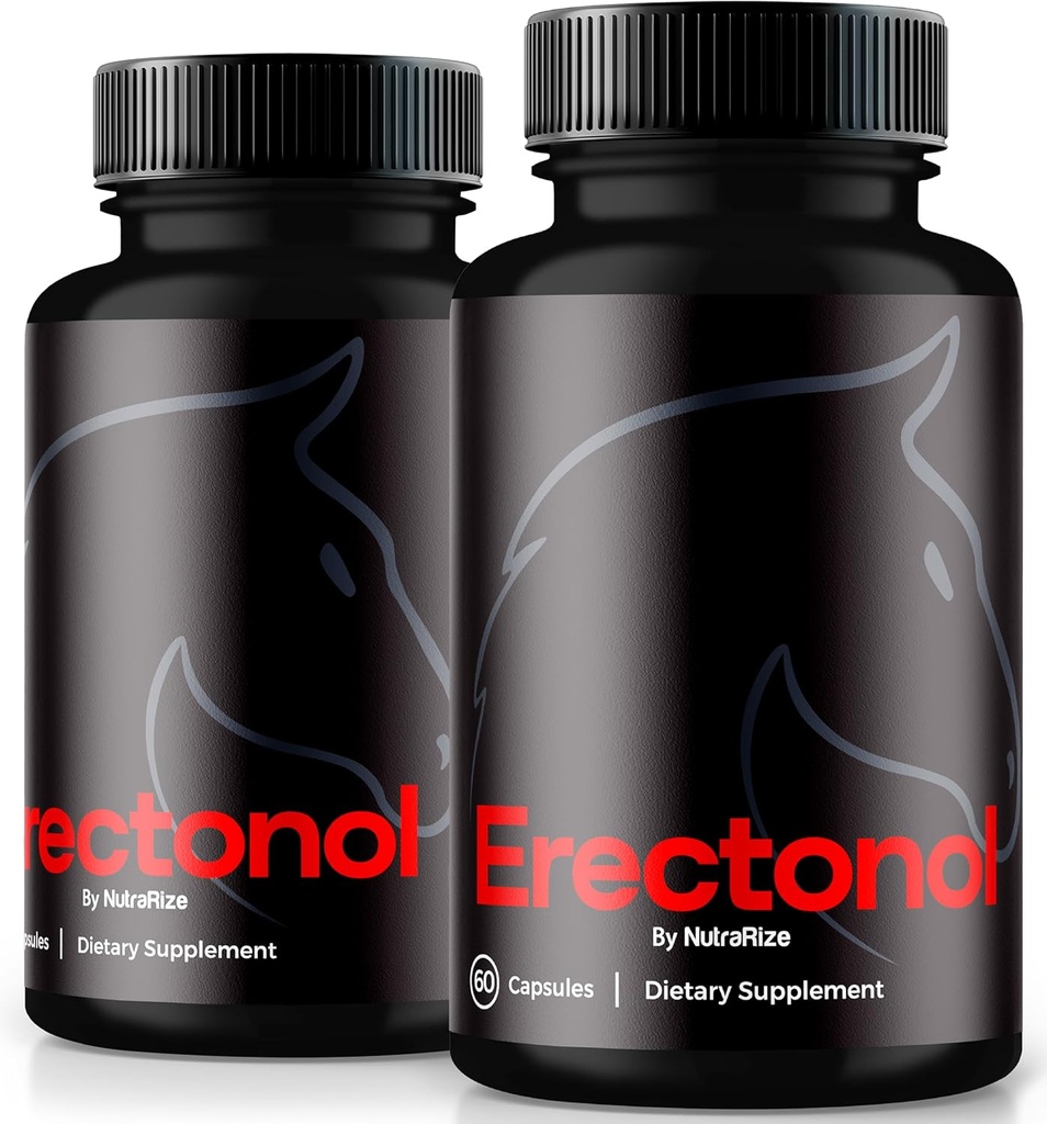 (2 Paket) Katup Erecktonol untuk Pria, Erecktonol Male Dietary Suplement, Daily Formula untuk Wellness dan Performance Peak, Advanced Formula Pil Untuk Hidup Aktif, Review (120 Capsules)