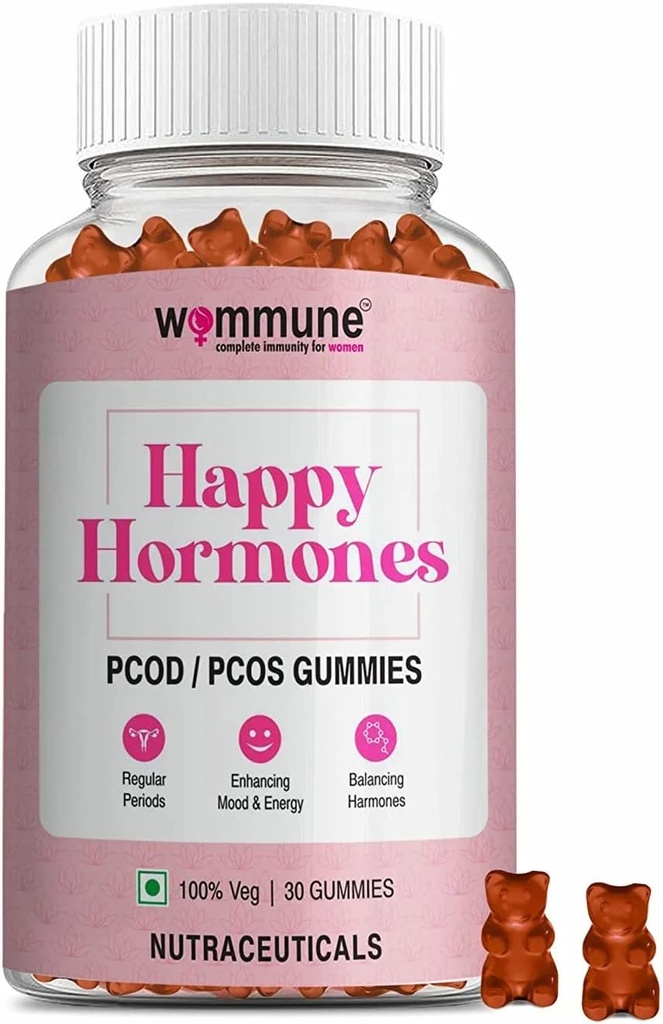 PCOD PCOD Balance Gummies 124; untuk Periods Reguler I Hormonal Imbalance, Pregnancy Natural I Inositol Dihified Help in Facal Hair & Acne, Deminating Peristivalisasi, Rebalance, Recharge