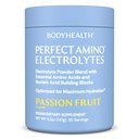 BodyHealth PerfectAmino Electrolytes Powder No Sugar, Hidration Fasting Keto Zero Sugar Electrolytes Minum Mix dengan Trace Mineces Passion Fruit - 30 Servis