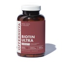 Offernova Biotin Ultra - Vitaminas the el Cabello con Biotina - Pastillas para Cresumiento del Pelo y Barba y 124; Fortalece el Pelo Piel y Unas - 120 Tabletas