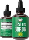 Cair Boron Tambahan untuk Pria dan Wanita. Pertambangan di Amerika Serikat. Vegan + Ionic Trace Mineral Drops with High Bioavability for Bone, Joint Health. Zero Sugar, No Bitter Taste. Suplemen Kompleks Boron