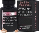 Bella Vérité. Probiotic & Prebiotic Complex - Dukung Digetical & Gut Kesehatan Wanita - 3.45 Miliar CFU Lacvouillus Provinsi Clearer Skin - Suplemen Probiotik Harian (30 kapsules Vegetarian)