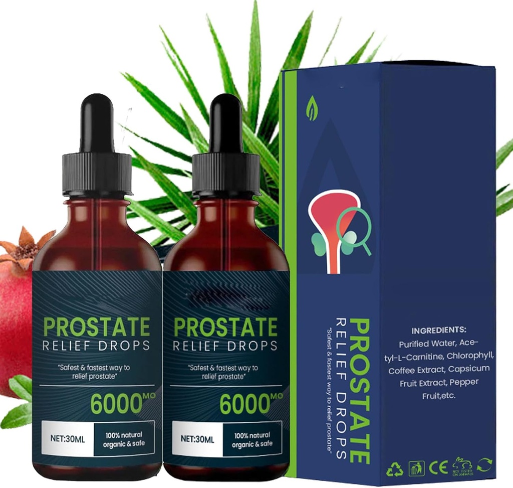 Prostate Treatment Drops - Prostate Relief Drops, Prostate Natural Herbal Drops (2pcs)