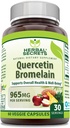 Herbal Secrets Quercetin 800 Mg dengan Bromelain 165 Mg Suplemen 124; 60 Vevgie Capsules 124; Non-GMO 124; Gluten-Free 124; Dibuat di USA