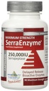 Suplemen Serra Enzyme Serrapeptase - Hapus Lungs dan Sinuses, Protolytic, Digetical Cleanse 124; 250.000 IU - Maksimum Kekuatan 124; 90 Capsules