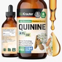 BIO KRAUTER Quinine for Leg Cramps Tincture - Cincona Bark Extract - Vegan Quinine Liquid - Alkohol & Sugar Free Extract 4 Fl.Oz.