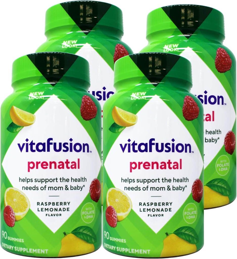 Vitafusion PreNatal Gummies, 90 Count (Paket 4)