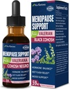 Tambahan Diet Menopause Dukungan Drops, Estroven Menopause Relief Tincture untuk Hot Flashes & Night Sweats dengan Black Cohosh, Valerian. 2oz
