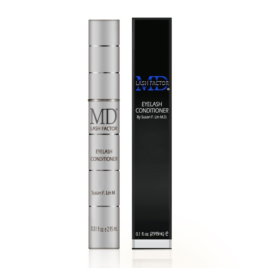 MD Lash Factor Eyelash Conditioner - 0.1 lf oz, 3- Months Supply - Daily Lash Serum dengan Peptides dan Biotin untuk Lash Tebal