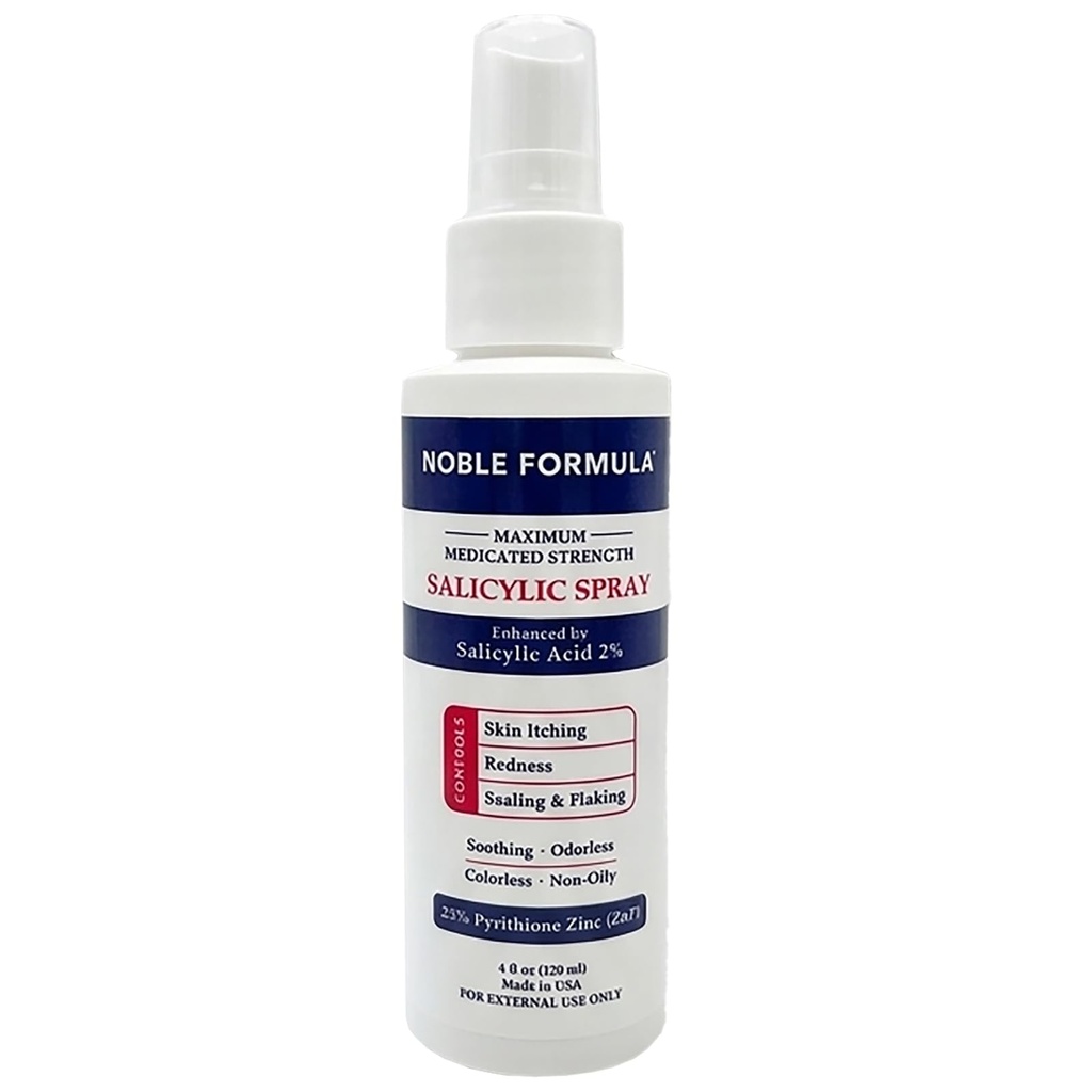 Formula Salicylic Said Spray dengan Pyrithione Zinc (ZnP), 4oz (120ml)