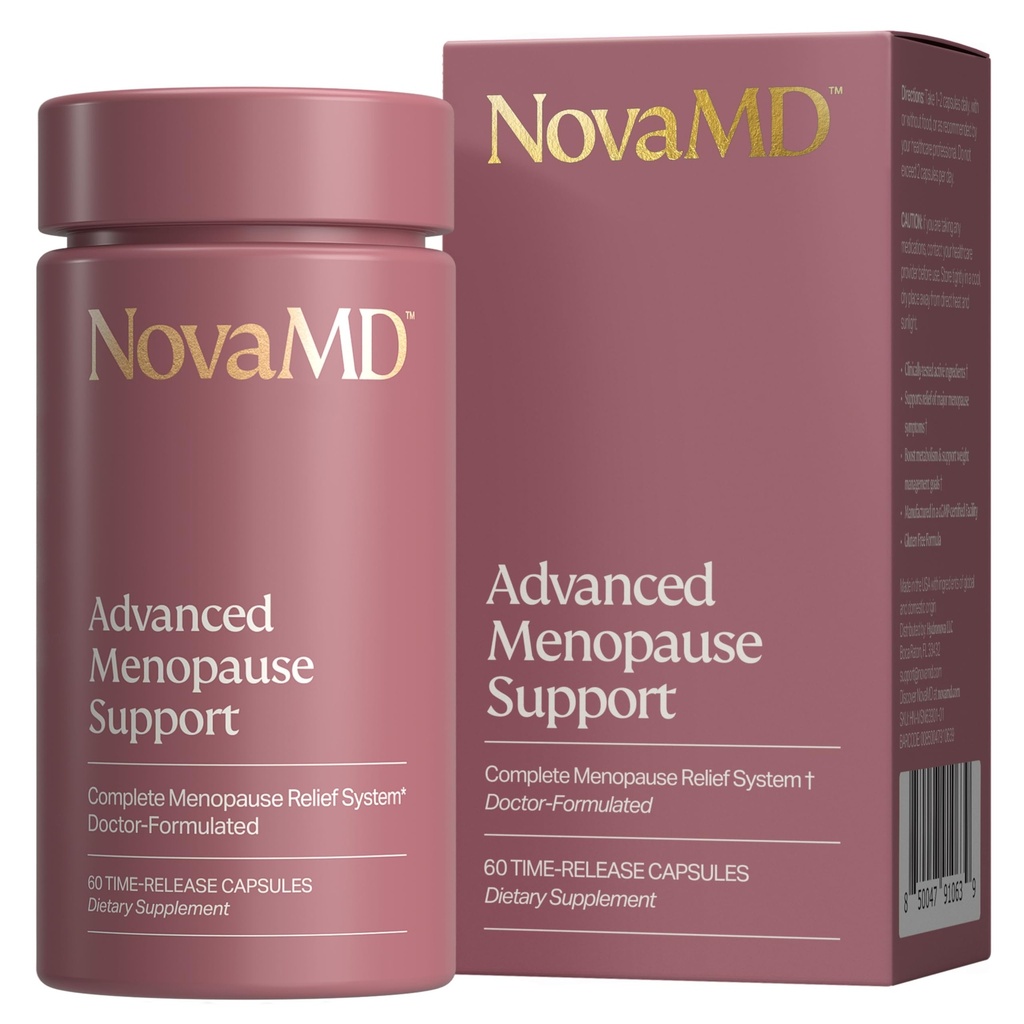Suplemen Menopause yang secara klinis untuk Manajemen Berat, Panas, Sweats Malam dan Energi Rendah 124; Suplemen Perkembangan Simbtom Menopause Seluruhnya Bagi Perempuan