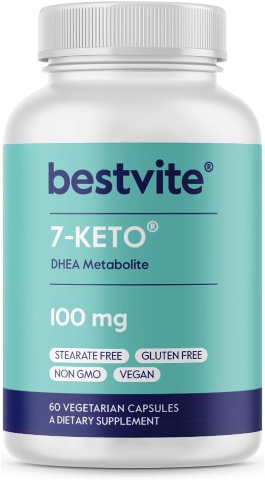 BESTVITE 7-Keto 100mg DHEA (60 Vegetarian Capsules)