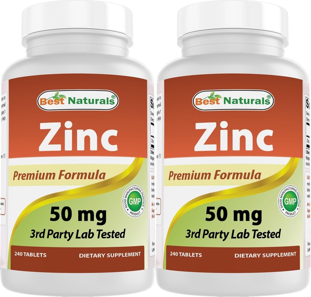 Suplemen Suplemen Syinc Terbaik sebagai Gluconate Zinc 50mg 240 Tablet Paket 2