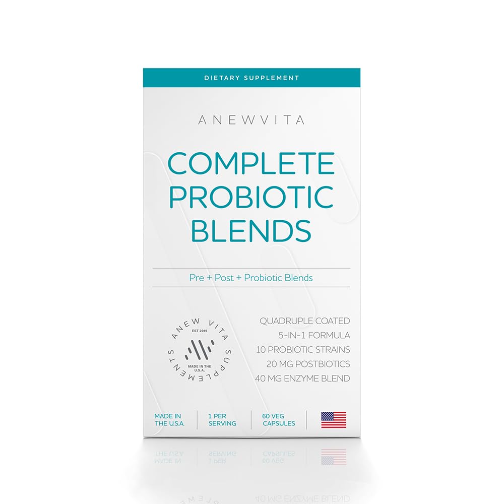 Complete Probiotic Blend: 5-in- 1 Digetical Enzymes, Zinc, Postbiotic, Preposis dan Progories for Women & Men, Provitalisasi untuk Digetical Women & Gut Health 124; 10 Strains 20 Milyar CFU, 60ct Softgeels