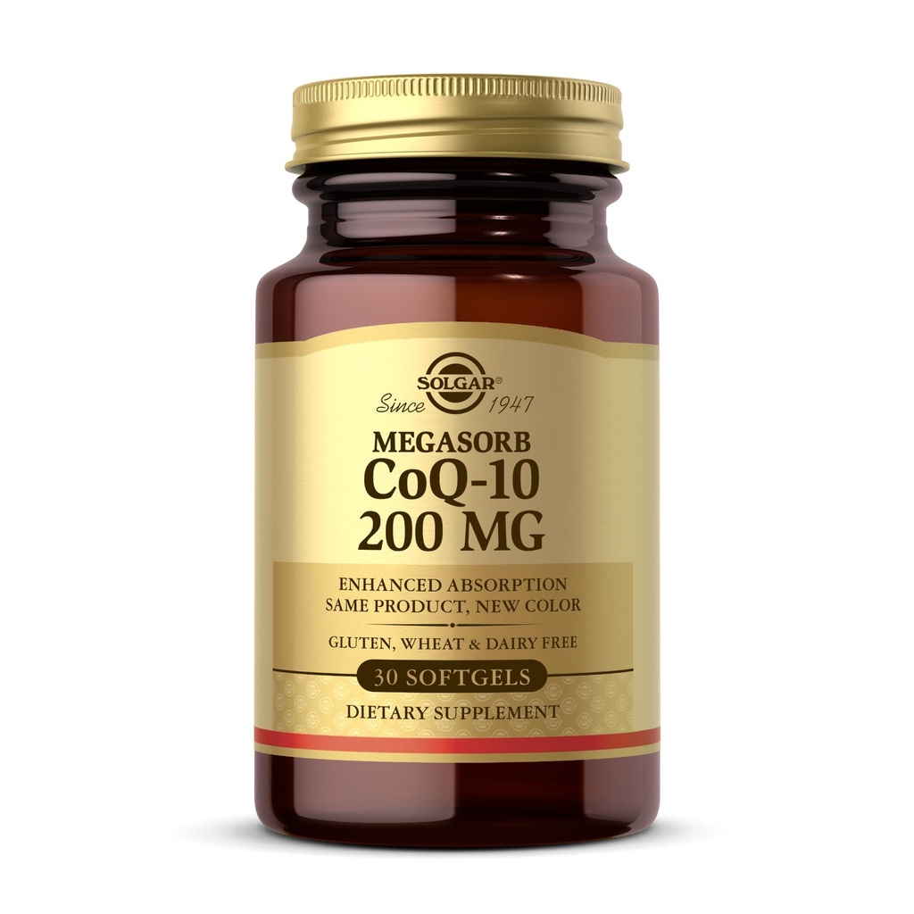 Solgar MegasOrb CoQ-10 200 mg - 30 Softgels-Enhanced Absorpsi