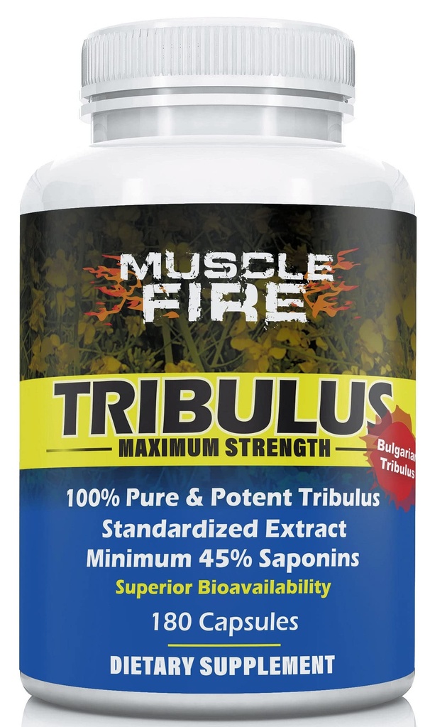 Tribulus Terrestris Herbal Nutrition, Bulgaria, 1500mg 45% Saponins, Lecithin untuk Update Lebih Baik, 180 Capsules, Satu Botol...
