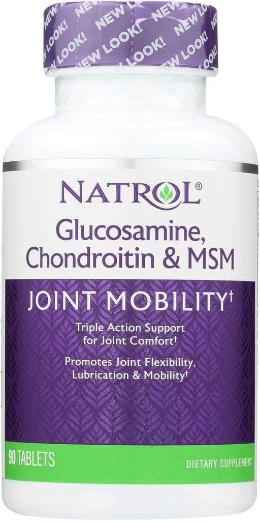 Natrol Glucosamine Chondroitin dan MSM - 90 tablet