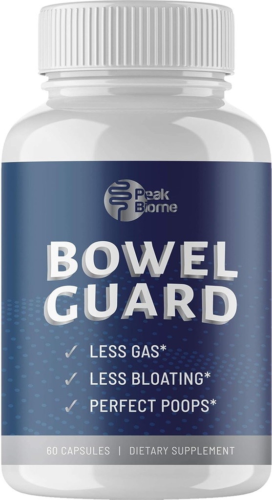 Bowel Guard - Plant - berbasis Active Digetical Dizyme Suplemen dengan Propotic - Probiotic Ditraffic Aid - untuk Bloating and Gas - 30- Day Supply - Paleo - Keto - 60 Ct