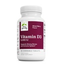 Terry Alamin D3 - Bone Health & Bone Strength Suplement - Dietary Supplement for Immune System & Brain - 5.000 IU Vitamin D Tablet dengan Mixed Berry Flavor - 90 Chewable Tablet