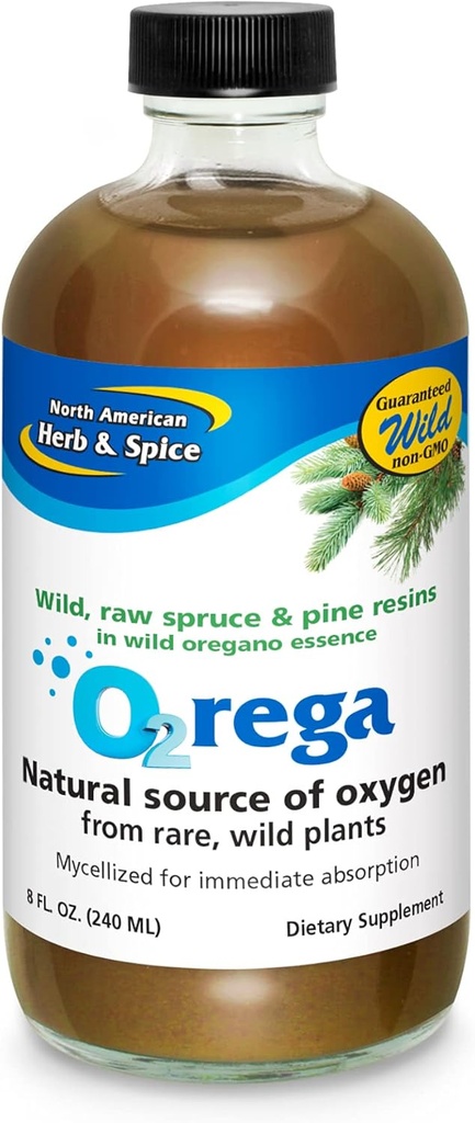 - Sumber Oksigen Alam - Mendukung Tingkat Energi - P73 Oregano, Spice & Pine - Terletak untuk Absorpsi Maksimum - Non-GMO - 16 Servis