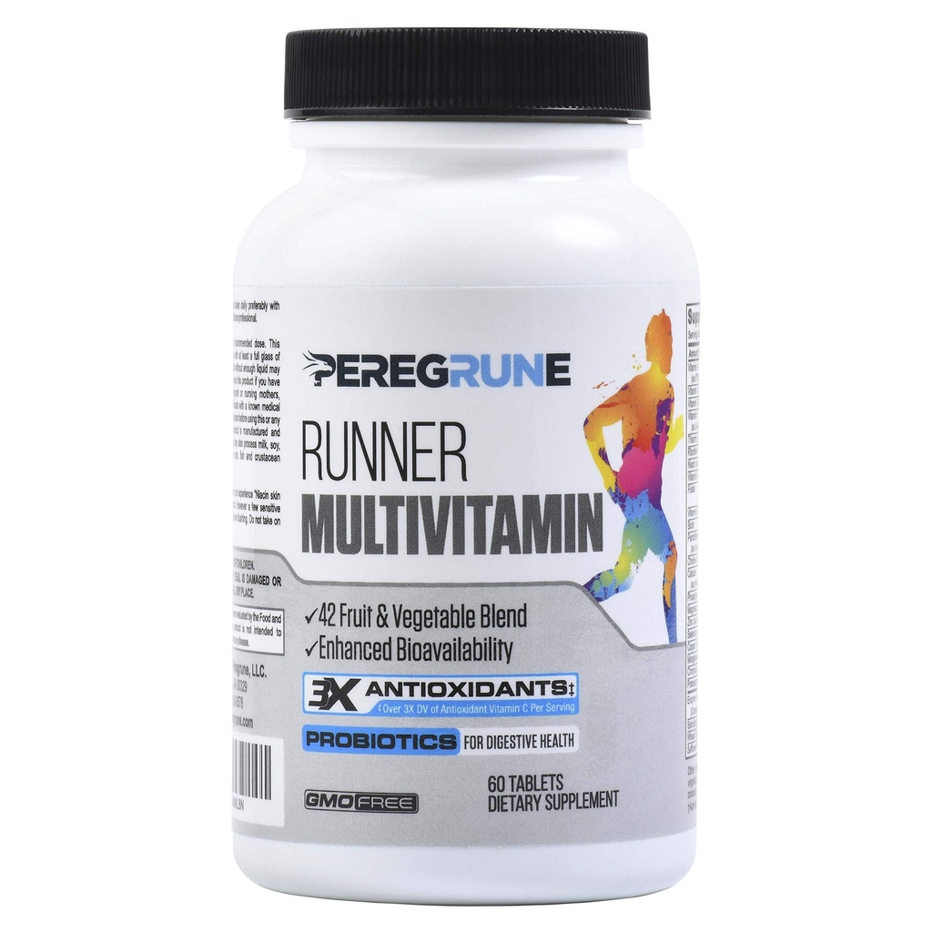 Runner Multivitamin - engineered Vitamin with Antioksidants for Health / Running Recovery - Complex B Complex for Endurance, Energy - Progets, Whole Foods - Cerdened Running Suplemen