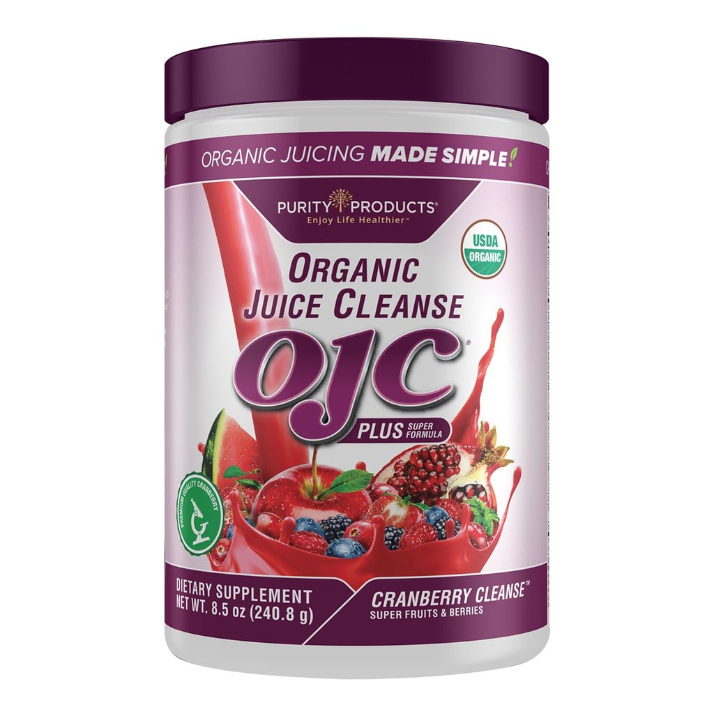 Sertifikasi Jus Organik Cleanse - OJC Plus - Cranberry Cleanse, 8.49OZ / 240.8g
