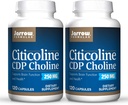 Jarrow Formula CDP Choline 250 mg - 120 Capsules, Paket 2 - Supports Brain Health & Attention Performance - hingga 240 Total Services