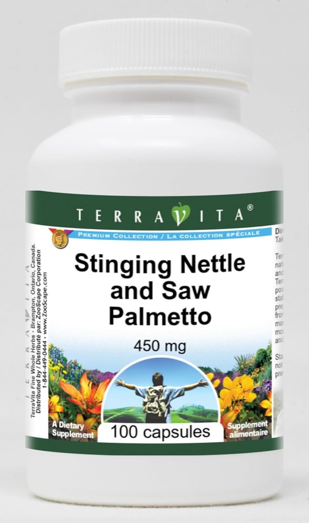 Shinging Nettle and Saw Palmetto - 450 mg (100 Capsules, ZIN: 513889)