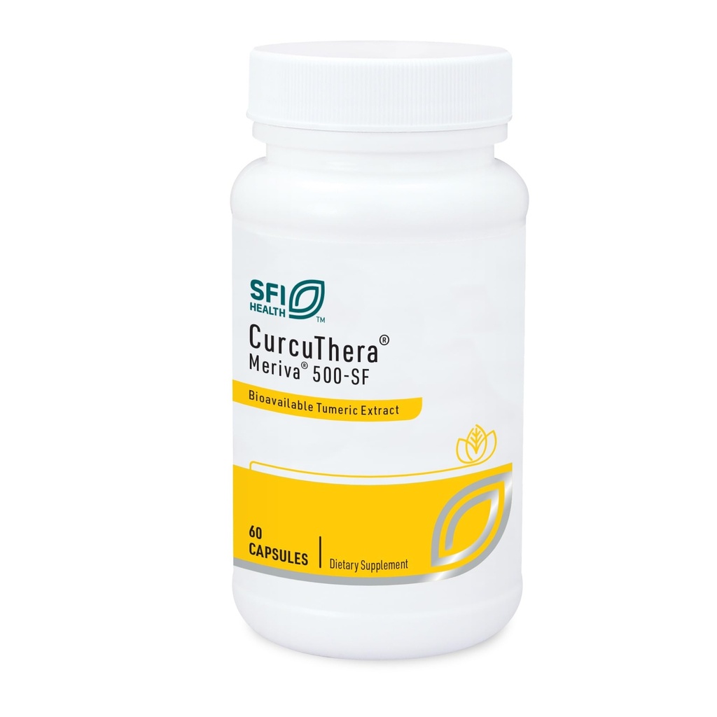 Lab Klaire SFI Health CurcuThera - 500 Milgrams Meriva Curcumin Complex dengan 29x Higher Bioavability & Patented Phytoome Technology, Hipoallergenic, Vegan (60 Capsules)