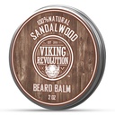 Revolusi Viking Sandalwood Balm - Beard Butter with Argan Oil, Beard Softtener for Men with Jojoba Oil - Beard Moisturizer for Men with Beeswax - Beard Wax for Men (2oz, 1 Pack)