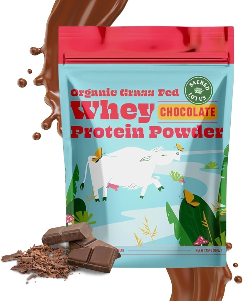 SunLife Organics Grass Fed Whey Protein Powder Chowder 124; 100% Powder Organik Protein untuk Pria & Women, Tentu Dihias dengan Cacao, Coconut Creamers, dan Stepia (16 Oz) 15