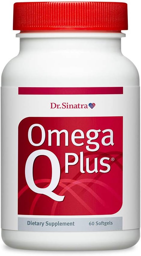Dr Sinatra Omega Q Plus- Omega-3 dan CoQ10 Tambahan Layanan Kesehatan Hati Setiap hari Dukungan dengan 50 mg CoQ10 dan Menyediakan Daya Antioksidant (60 softgels)
