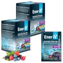 Ener- IV Electrolite Drink Mix - Electrolytes Powder Pawder, Hidration Powder Drinder, Hidrate Liquid Mix, Low Sugar Rehydration for Women & Pria - Campuran Berry, 24 Count