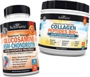 BioSchwartz Glucosamin Chondroitin MSM + Collagen Peptides Powder - Healthy Bone & Joint Dupport - Promoses Flexibility & Supports Cartilage