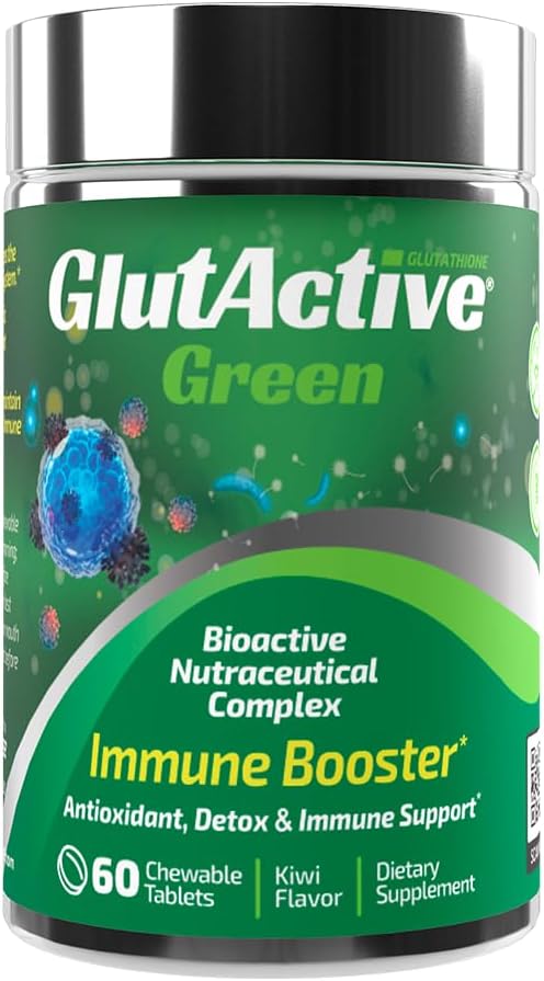 Hijau 950mg 14; Imune Support dua belas; Glutathione 124; Antioksidant, Detox, perbesar kekebalan tubuh, Energi, Strengthen & Cellular Lindungi 124; 60 tablet chewable (60ct)