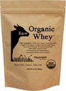 Raw Organic Whey Protein Powder, Grass Fed, Unflafedored - 1 Ingredient, No Addonist or Fillers, Undenatured, Made in USA, 12 oz