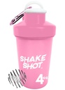 Pink - 4oz Mini Shaker Bottle for Pre Workout, Creatine, Small Scoop Suplemen (Not for Protein) Clip & Shaker Ball